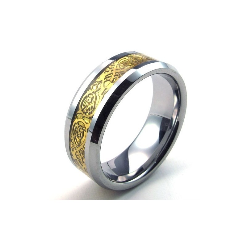 Anello In Tungsteno Di Qualità Stabile, Finemente Lavorato, Grazioso E Colorato Anello In Tungsteno Di Qualità Stabile, Finemente Lavorato, Grazioso E Colorato