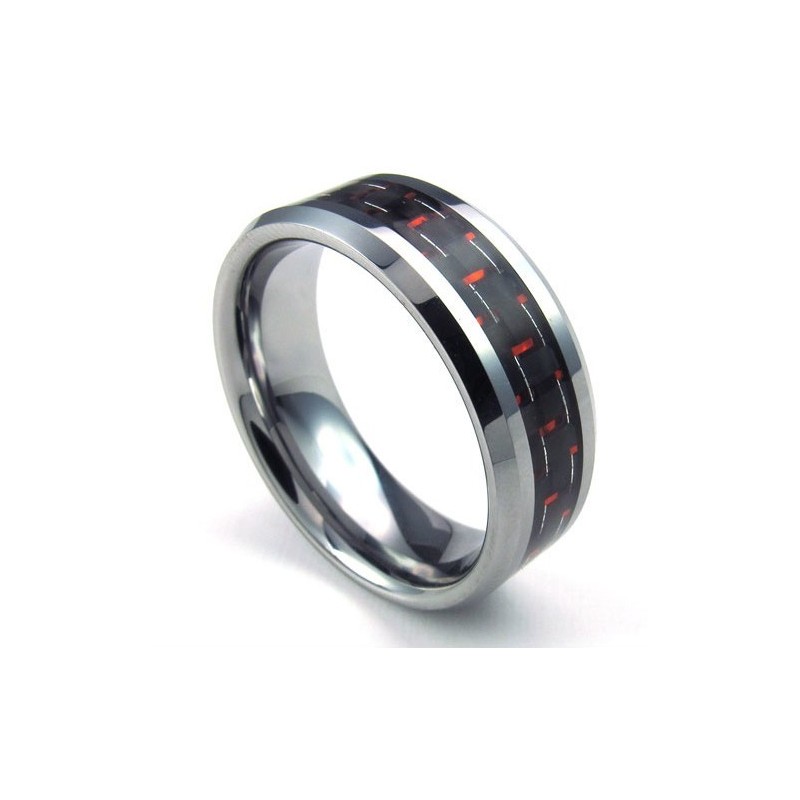 Anello In Tungsteno Di Alta Qualità Con Brillantezza Del Colore Finemente Lavorato Anello In Tungsteno Di Alta Qualità Con Brillantezza Del Colore Finemente Lavorato