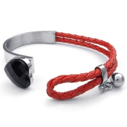 Bellissimo Design, Grazioso E Colorato, Affidabile, Reputazione, Bracciale In Pelle Di Titanio