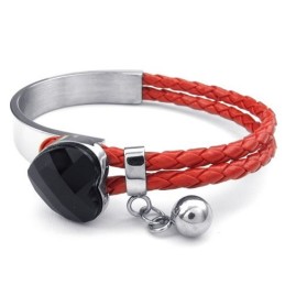 Bellissimo Design, Grazioso E Colorato, Affidabile, Reputazione, Bracciale In Pelle Di Titanio