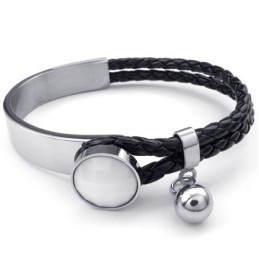 Bracciale In Pelle Di Titanio Di Eccellente Qualità, Colori Delicati E Finemente Lavorati