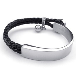 Bracciale In Pelle Di Titanio Di Eccellente Qualità, Colori Delicati E Finemente Lavorati