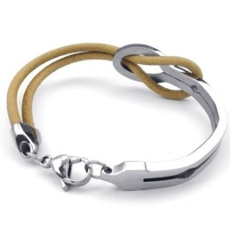 Bracciale In Pelle Di Titanio Di Qualità Eccellente, Forma Elegante E Colori Delicati