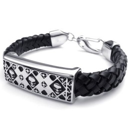Bracciale In Pelle Di Titanio Di Qualità Affidabile, Colori Delicati E Design Abile