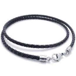 Collana In Pelle Di Titanio Di Eccellente Qualità, Colori Delicati E Lavorazione Artigianale