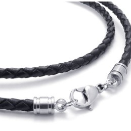 Collana In Pelle Di Titanio Di Eccellente Qualità, Colori Delicati E Lavorazione Artigianale