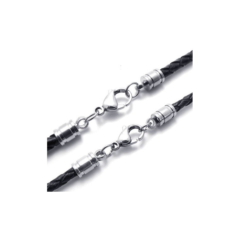 Collana In Pelle Di Titanio Di Alta Qualità, Finemente Lavorata E Dai Colori Delicati