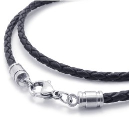 Collana In Pelle Di Titanio Di Alta Qualità, Finemente Lavorata E Dai Colori Delicati