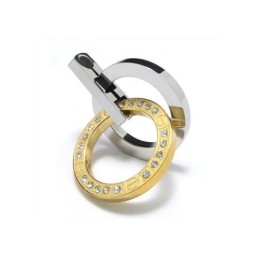 Collana Con Ciondolo In Titanio Puro Dorato E Argento