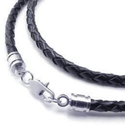 Collana In Pelle Di Titanio Con Colori Delicati E Design Abile, Famosa In Tutto Il Mondo