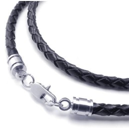Collana In Pelle Di Titanio Di Qualità Affidabile, Colori Delicati E Design Professionale
