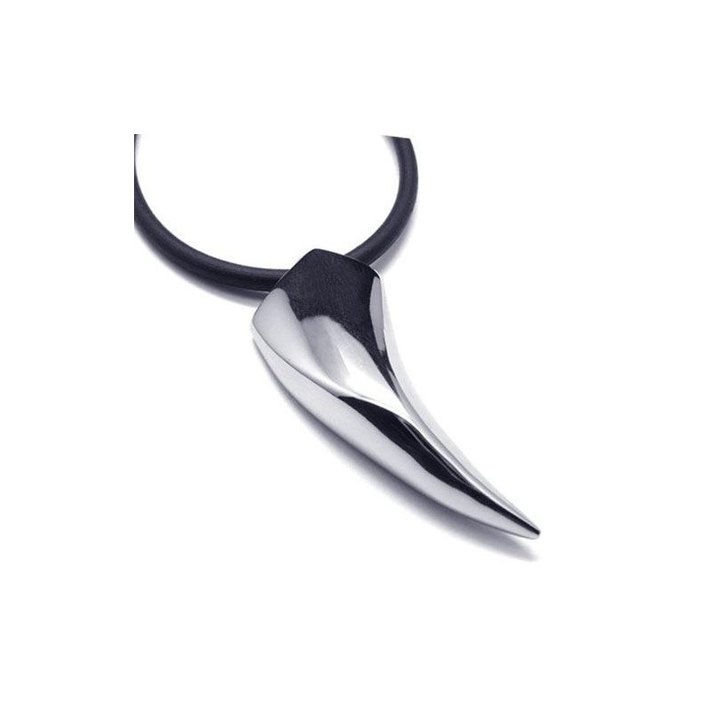 Collana Con Ciondolo A Forma Di Denti Di Animale In Titanio Puro 316L Da Uomo Collana Con Ciondolo A Forma Di Denti Di Animale In Titanio Puro 316L Da Uomo