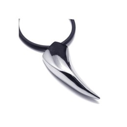 Collana Con Ciondolo A Forma Di Denti Di Animale In Titanio Puro 316L Da Uomo