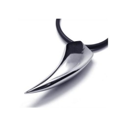 Collana Con Ciondolo A Forma Di Denti Di Animale In Titanio Puro 316L Da Uomo