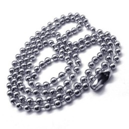 Collana Con Ciondolo Da Uomo In Titanio Puro Con Robot In Argento Blu