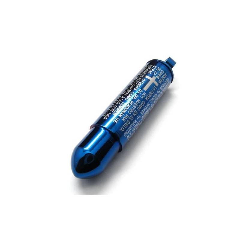 Collana Da Uomo Con Ciondolo A Forma Di Croce In Titanio Blu Puro A Forma Di Proiettile Collana Da Uomo Con Ciondolo A Forma Di Croce In Titanio Blu Puro A Forma Di Proiettile