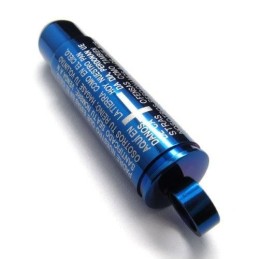 Collana Da Uomo Con Ciondolo A Forma Di Croce In Titanio Blu Puro A Forma Di Proiettile