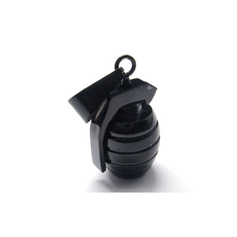 Collana Con Ciondolo A Forma Di Granata In Titanio Nero Puro Da Uomo Collana Con Ciondolo A Forma Di Granata In Titanio Nero Puro Da Uomo