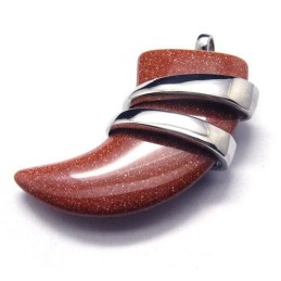 Collana Da Uomo Con Ciondolo A Forma Di Lancia In Titanio Puro Vermiglio