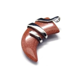Collana Da Uomo Con Ciondolo A Forma Di Lancia In Titanio Puro Vermiglio