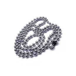 Collana Con Ciondolo A Manetta In Titanio Puro E Argento Da Uomo