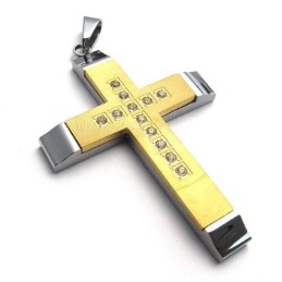 Bellissimo Design, Brillantezza Dei Colori, Ciondolo A Croce In Titanio Di Qualità Superiore