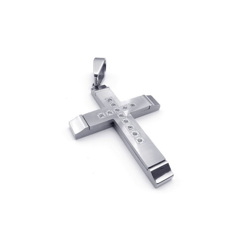 Ciondolo A Croce In Titanio Di Qualità Stabile, Dalla Forma Elegante E Dal Colore Brillante. Ciondolo A Croce In Titanio Di Qualità Stabile, Dalla Forma Elegante E Dal Colore Brillante.