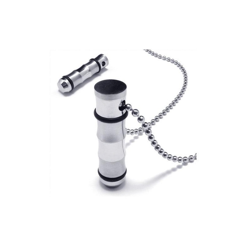 Collana Con Ciondolo In Titanio Puro Dorato E Argento Collana Con Ciondolo In Titanio Puro Dorato E Argento