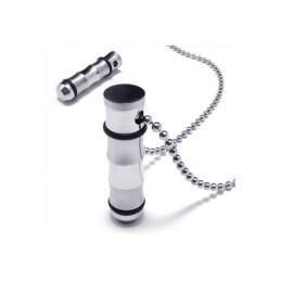 Collana Con Ciondolo In Titanio Puro Dorato E Argento