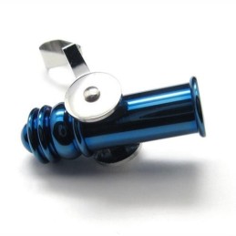 Collana Con Ciondolo A Forma Di Cannone In Titanio Puro Blu Da Uomo 6466