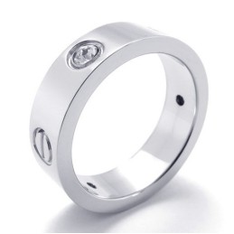Anello In Titanio Di Qualità Superiore Con Brillantezza Del Colore E Manifattura Artigianale