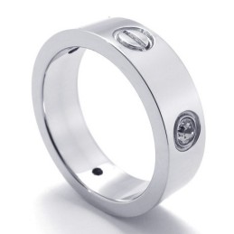 Anello In Titanio Di Qualità Superiore Con Brillantezza Del Colore E Manifattura Artigianale